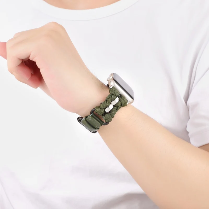 Apple Watch Series 41mm / 40mm / 38mm Nuts Decor Braided Band Watch Strap