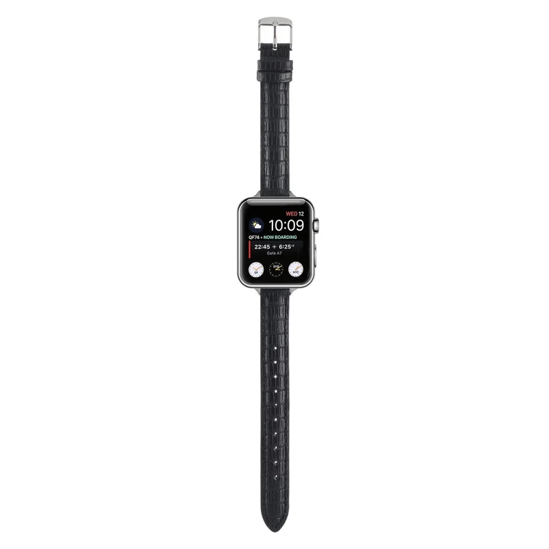 Crocodile Texture Leather Strap Apple Watch Series 41mm / 40mm / 38mm Wrist Band