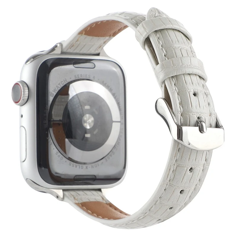 Crocodile Texture Leather Strap Apple Watch Series 41mm / 40mm / 38mm Wrist Band