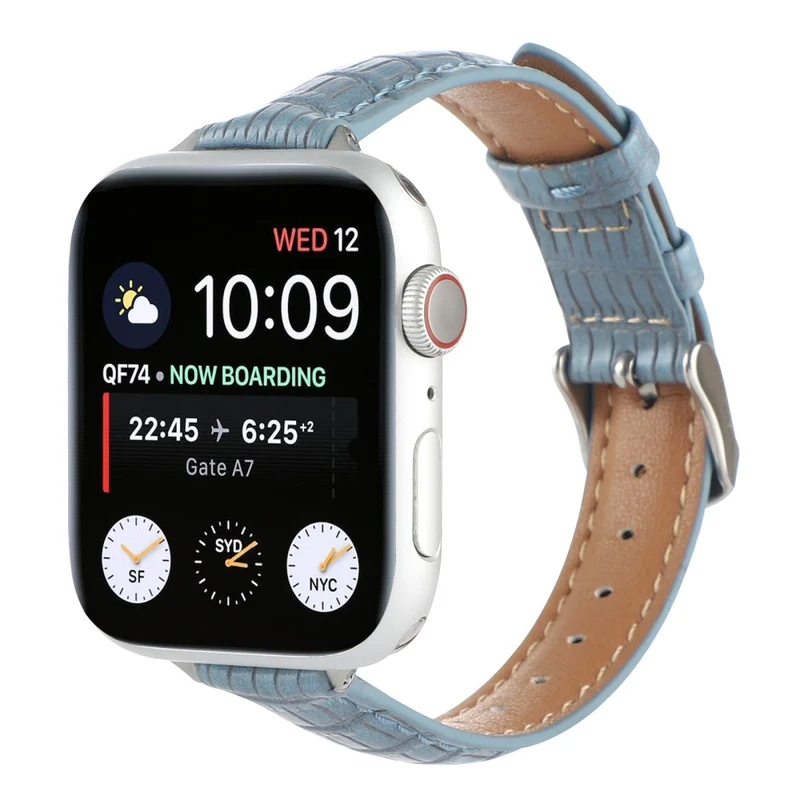 Crocodile Texture Leather Strap Apple Watch Series 41mm / 40mm / 38mm Wrist Band