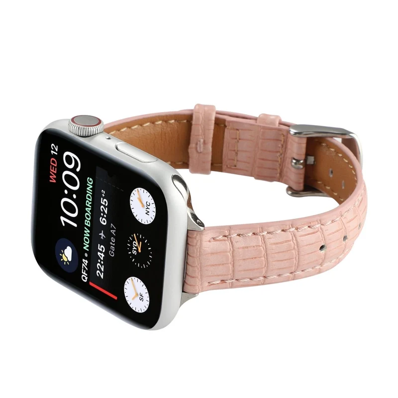 Crocodile Texture Leather Strap Apple Watch Series 41mm / 40mm / 38mm Wrist Band