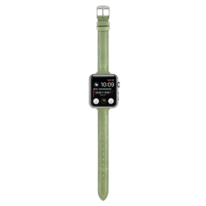 Crocodile Texture Leather Strap Apple Watch Series 41mm / 40mm / 38mm Wrist Band