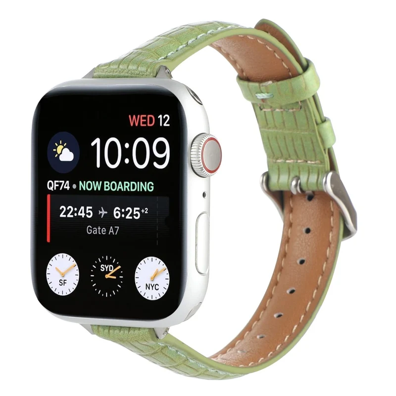 Crocodile Texture Leather Strap Apple Watch Series 41mm / 40mm / 38mm Wrist Band