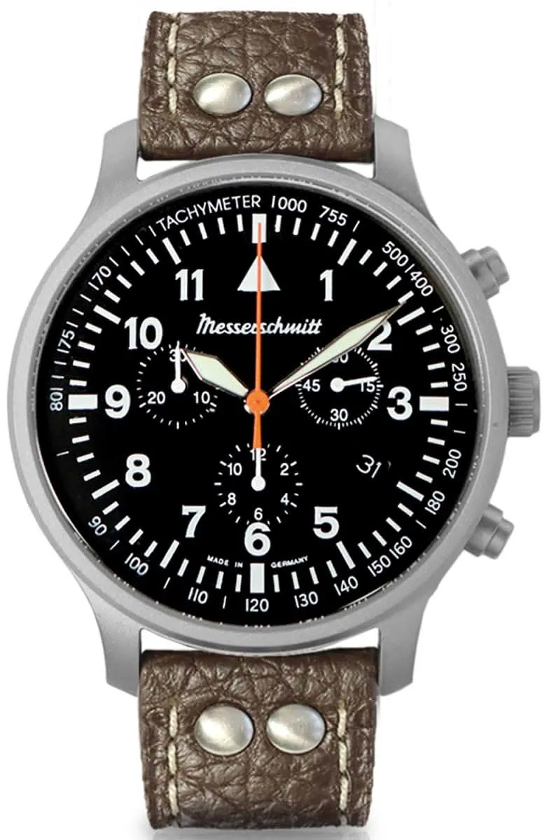 Messerschmitt Flieger ME-3H202 Herrenuhr • Made in Germany • Klassisches Flieger-Design