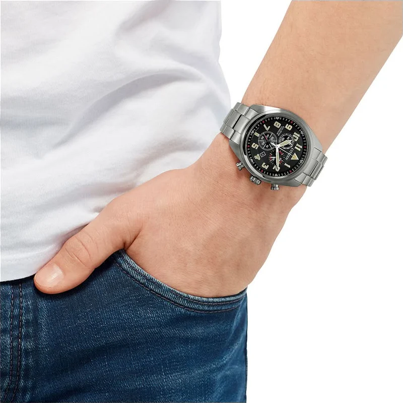 Citizen AT2480-81E Herrenuhr • Super Titanium • Saphirglas