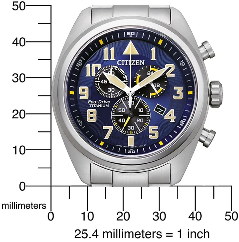 Citizen AT2480-81L Herrenuhr • Super Titanium • Eco-Drive