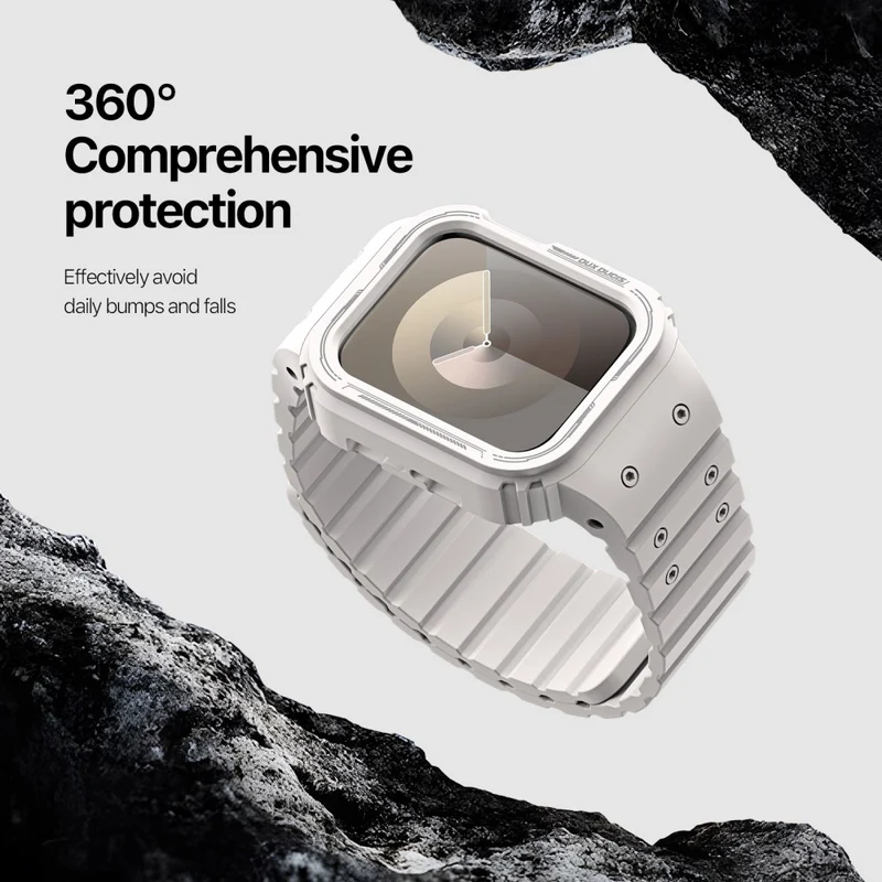 DUX DUCIS OA Series Apple Watch 45mm 44mm 42mm Watch Strap with Case