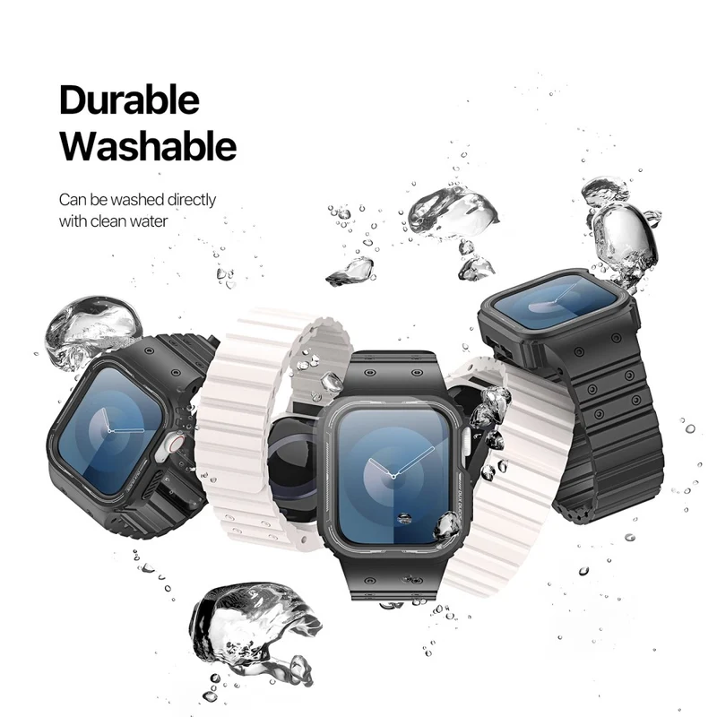 DUX DUCIS OA Series Apple Watch 45mm 44mm 42mm Watch Strap with Case