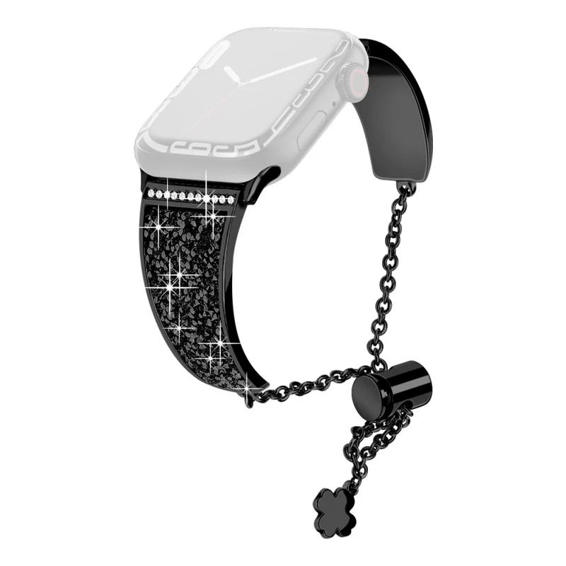 Apple Watch Series 41mm / 40mm / 38mm Metal Watch Band - Black / Black
