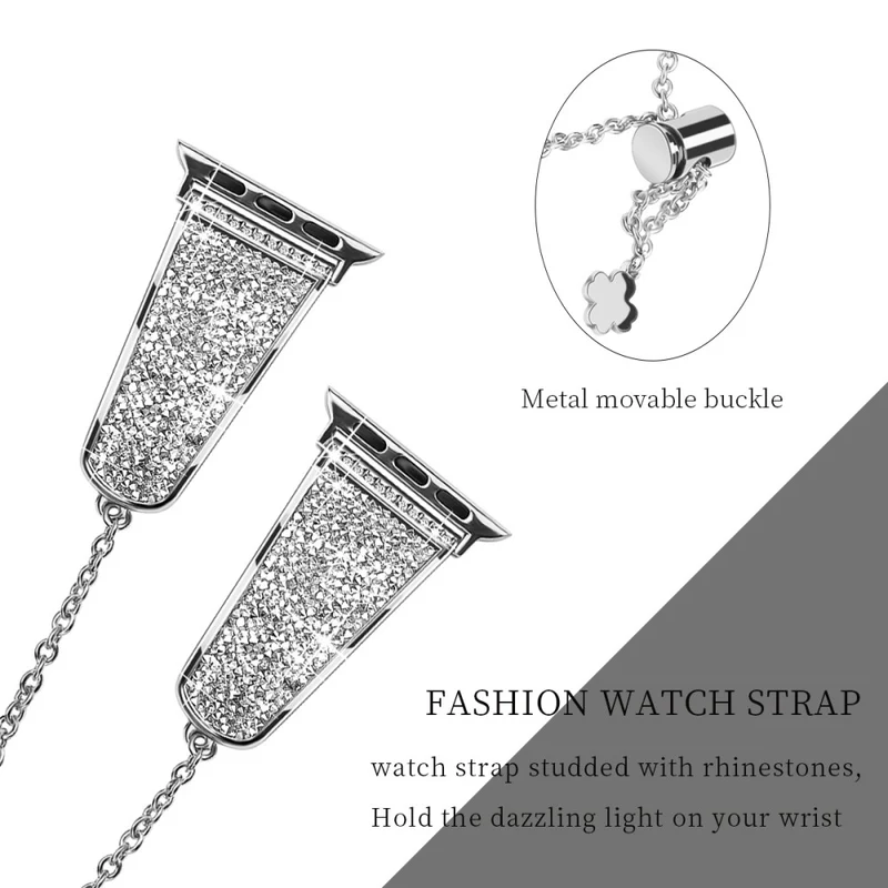 Apple Watch Series 41mm / 40mm / 38mm Metal Watch Band - Black / Black
