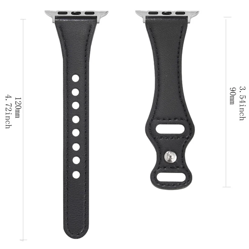 Apple Watch Series 41mm / 40mm / 38mm Gourd Design Leather Watch Band