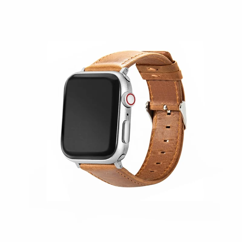 Apple Watch Series 41mm / 40mm / 38mm Watch Band Crazy Horse Texture - Tan