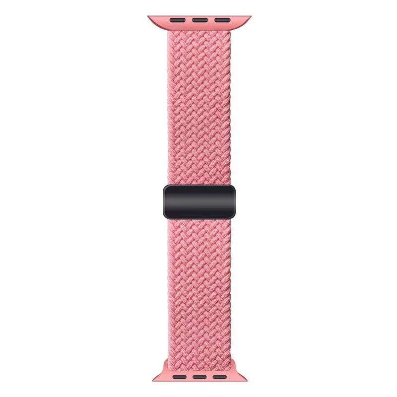 Apple Watch 41mm / 40mm / 38mm Magnetic Nylon Braided Wristband - Black+White