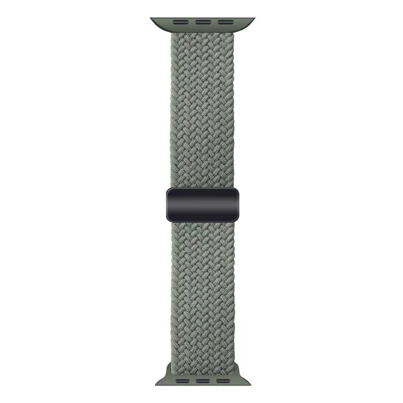 Apple Watch 41mm / 40mm / 38mm Magnetic Nylon Braided Wristband - Black+White