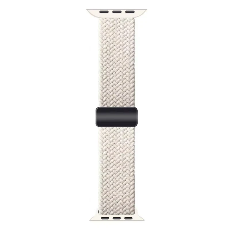 Apple Watch 41mm / 40mm / 38mm Magnetic Nylon Braided Wristband - Black+White