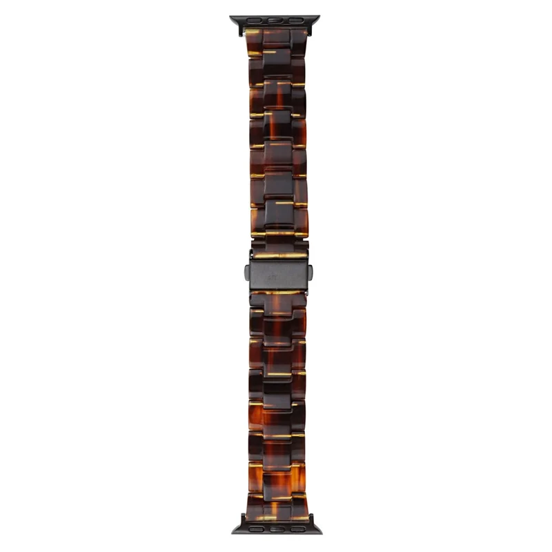 Apple Watch 41mm / 40mm / 38mm Watch Strap Resin Wrist Band - Tortoiseshell