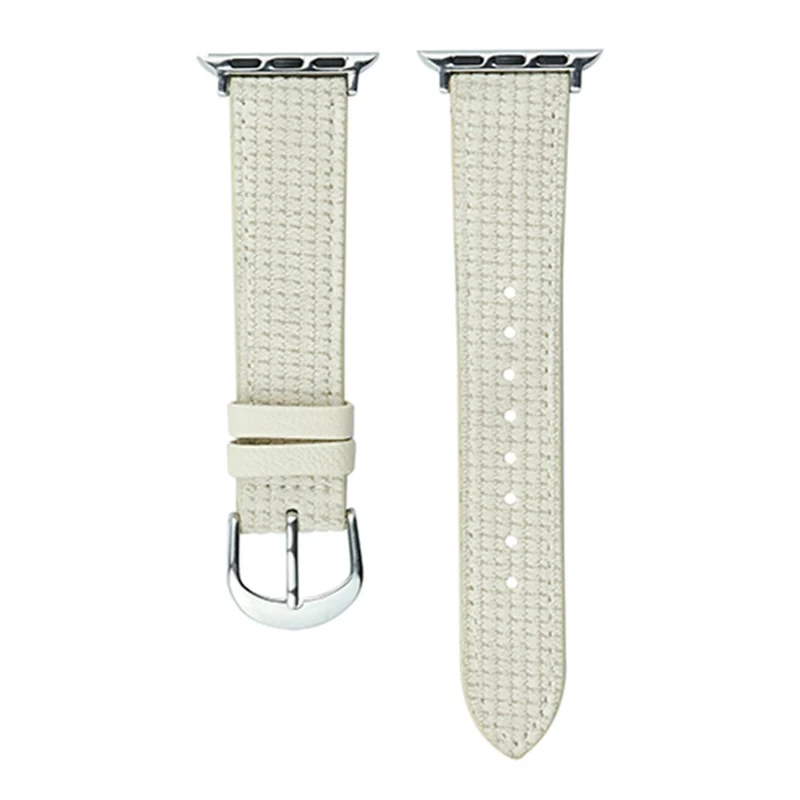 Apple Watch 41mm / 40mm / 38mm Watch Strap Leather Watchband - Baby Blue