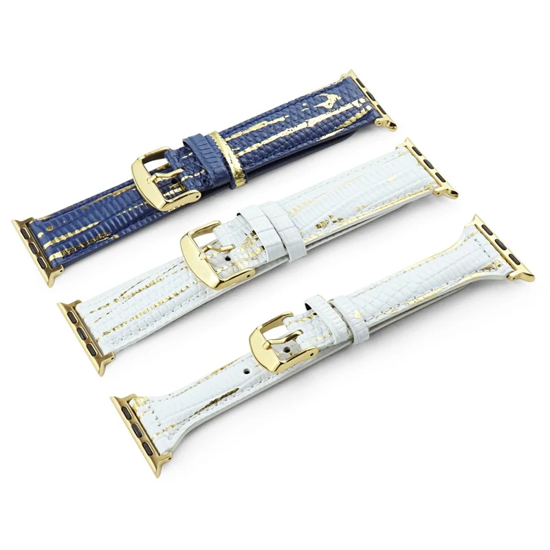 Apple Watch 41mm / 40mm / 38mm Lizard Texture Leather Watchband