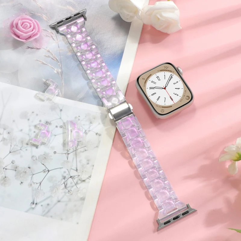 Apple Watch 41mm / 40mm / 38mm Resin Bands 3-Bead Watch Strap