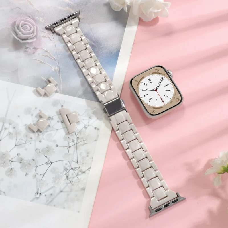 Apple Watch 41mm / 40mm / 38mm Resin Bands 3-Bead Watch Strap