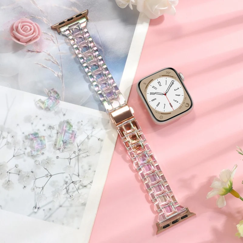 Apple Watch 41mm / 40mm / 38mm Resin Bands 3-Bead Watch Strap