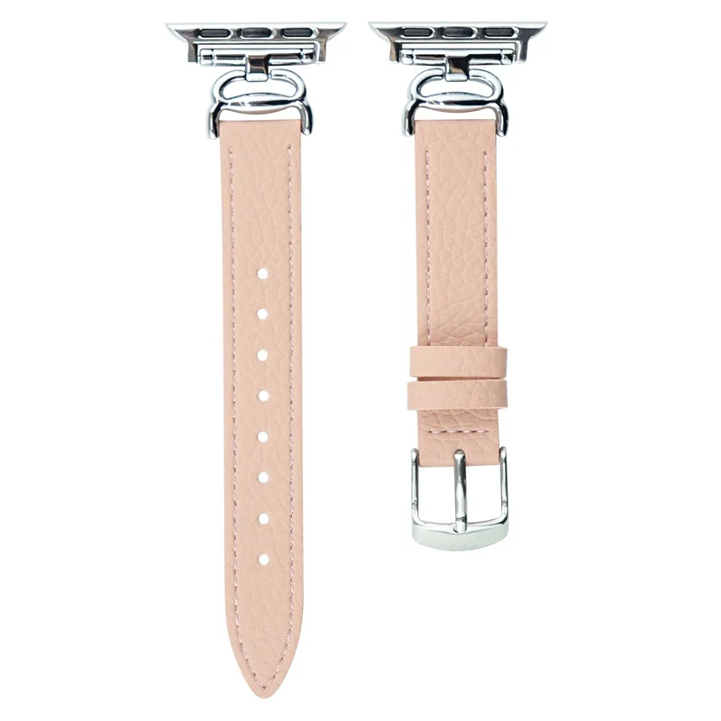 Leather Band for Apple Watch Series 41mm / 40mm / 38mm Crab Connector Strap