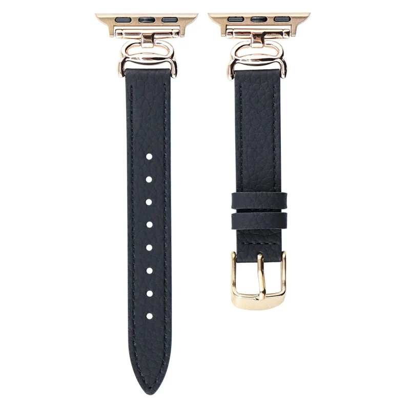 Leather Band for Apple Watch Series 41mm / 40mm / 38mm Crab Connector Strap