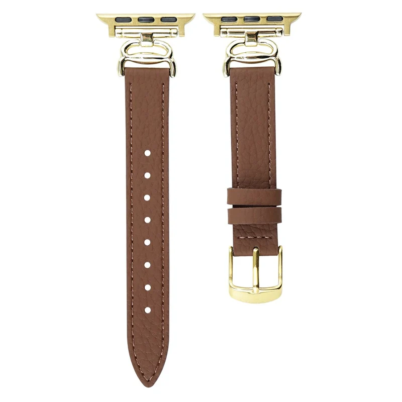 Leather Band for Apple Watch Series 41mm / 40mm / 38mm Crab Connector Strap