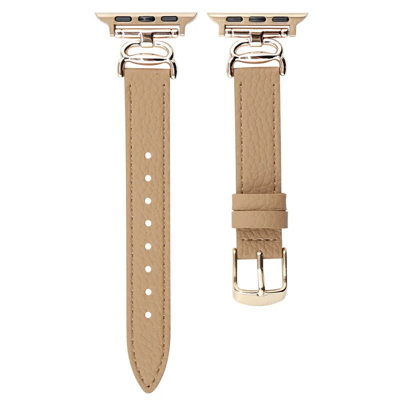 Leather Band for Apple Watch Series 41mm / 40mm / 38mm Crab Connector Strap