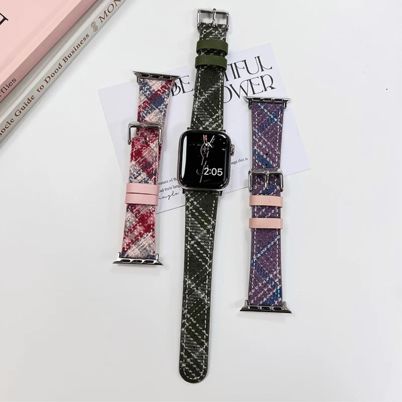 Apple Watch Series 41mm - 40mm - 38mm Universal Watch Band Leather Strap