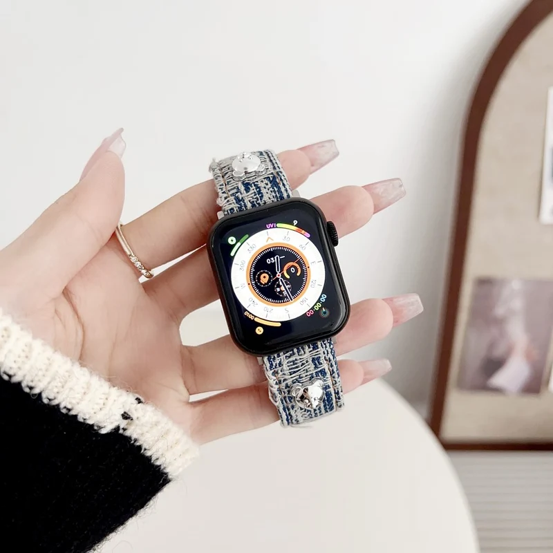 Apple Watch Series 41mm - 40mm - 38mm Universal Denim Watch Band Straps
