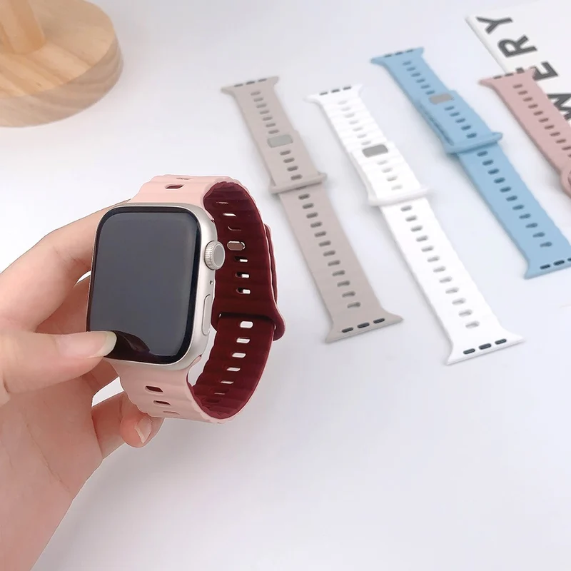 Apple Watch Series 41mm - 40mm - 38mm Universal Watch Band Flexible Strap