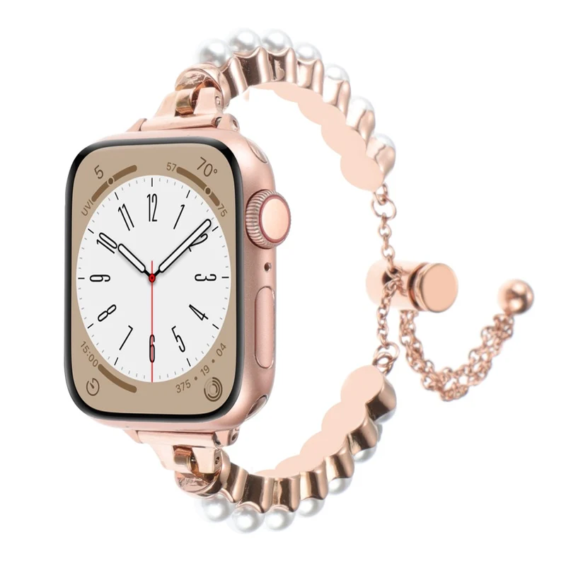 Apple Watch Series 41mm / 40mm / 38mm Metal Watch Band Pearls Bracelet
