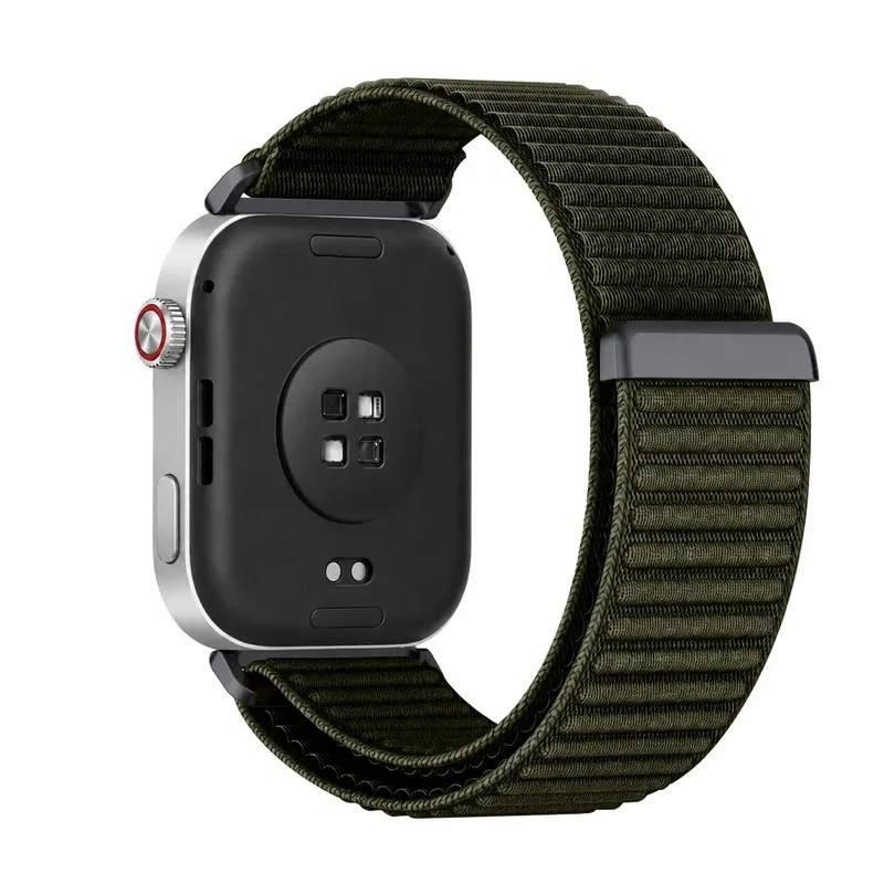 Xiaomi Smart Band 9 Pro Wave Nylonarmband (Dunkelgrün)