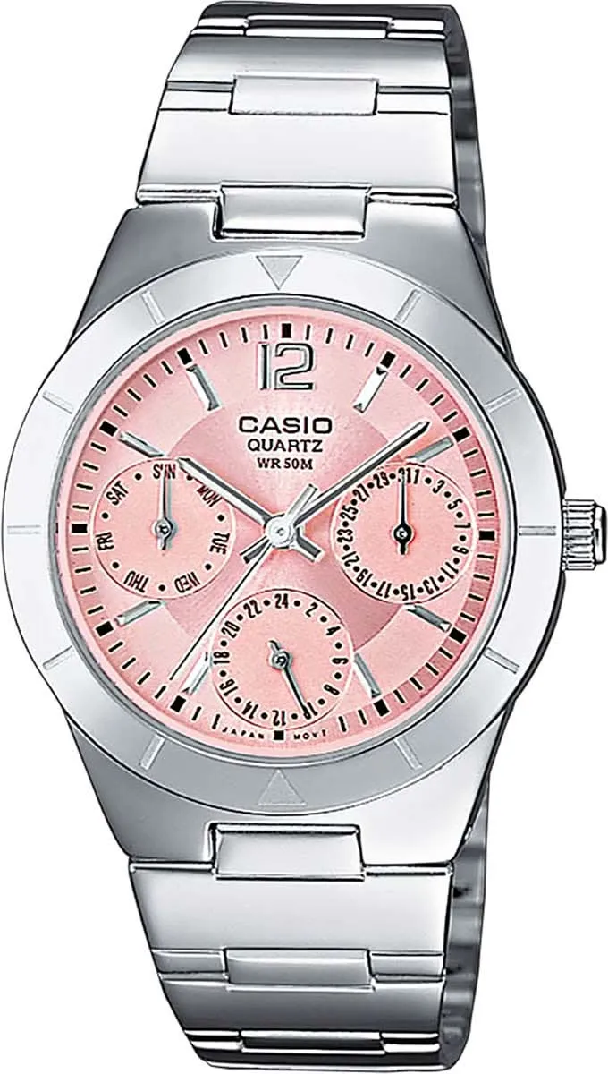 Casio Collection LTP-2069D-4AVEG Damenuhr • Elegantes Multi-Zifferblatt • Praktische Datumsanzeige
