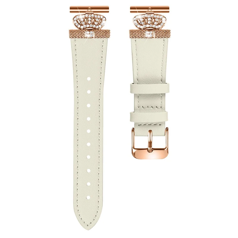 Huami Amazfit Youth Edition 20mm Cowhide Replacement Band Crown Design Strap