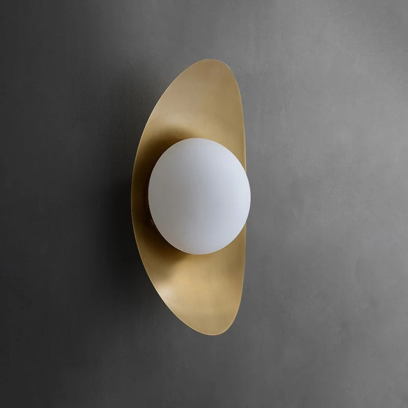 Moderne Minimalistische Wandleuchte mit Frosted Glass