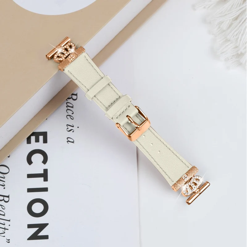 Huami Amazfit Cheetah Pro Rhinestone Decor Strap Cowhide Wrist Band