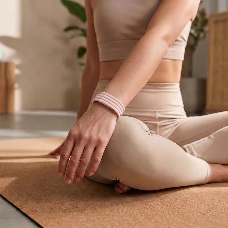 Fitbit Air Classic Silikonarmband (Hellrosa)