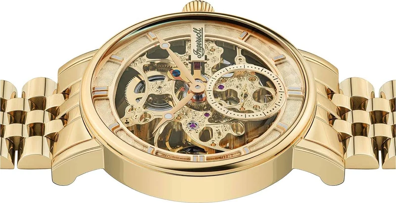 Ingersoll The Herald I00408 Herrenuhr • Skelettiertes Automatikwerk • Gold-Design