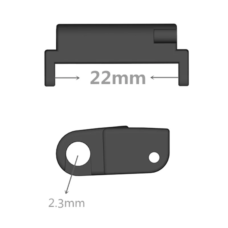 1 Pair Garmin Forerunner 965 / 955 Connector Metal 22mm Watch Strap Adapter