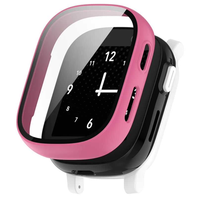 Hard Bump Resistant Cover for Xplora X6 Play Watch Case with Tempered Glass Screen Protector - Rose