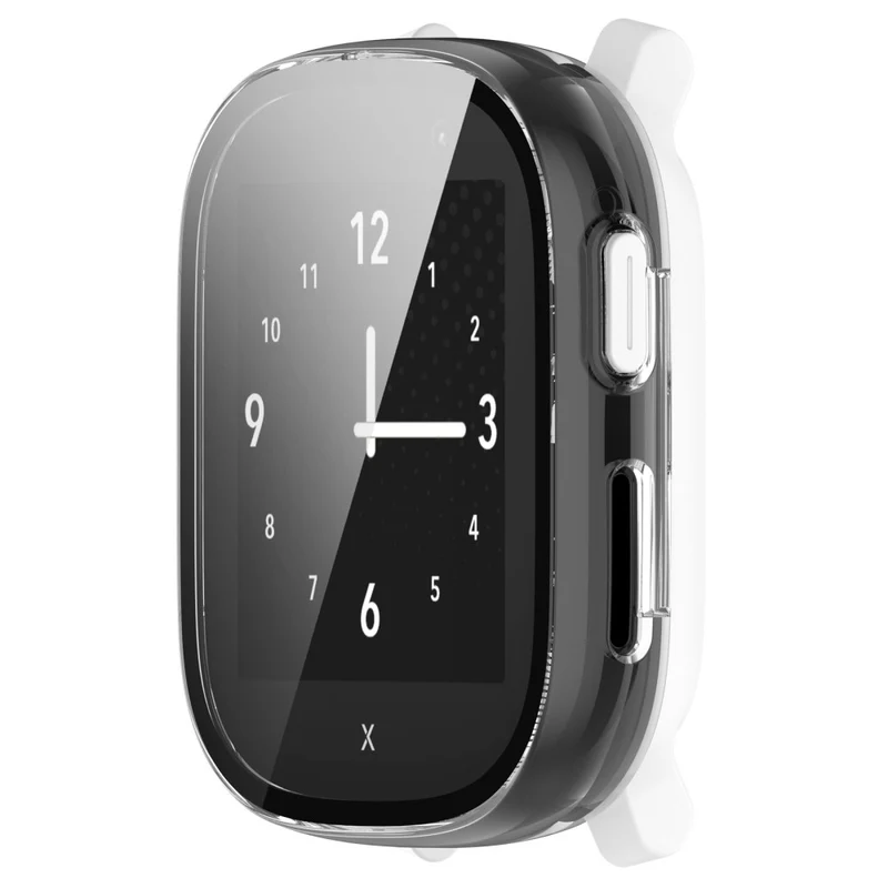 Hard Bump Resistant Cover for Xplora X6 Play Watch Case with Tempered Glass Screen Protector - Rose