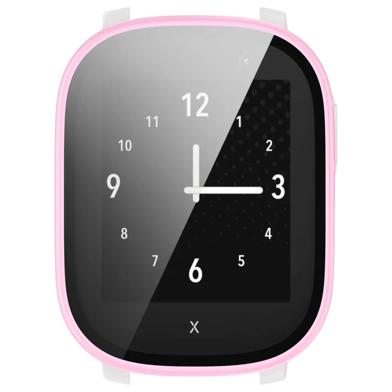 Hard Bump Resistant Cover for Xplora X6 Play Watch Case with Tempered Glass Screen Protector - Rose
