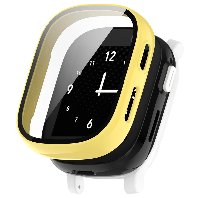 Hard Bump Resistant Cover for Xplora X6 Play Watch Case with Tempered Glass Screen Protector - Rose