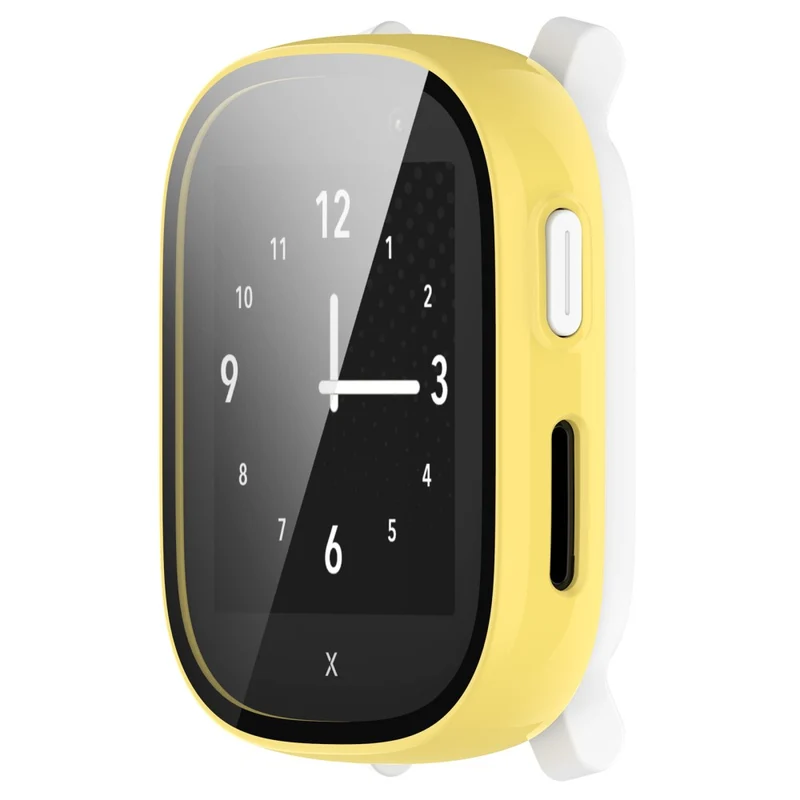 Hard Bump Resistant Cover for Xplora X6 Play Watch Case with Tempered Glass Screen Protector - Rose