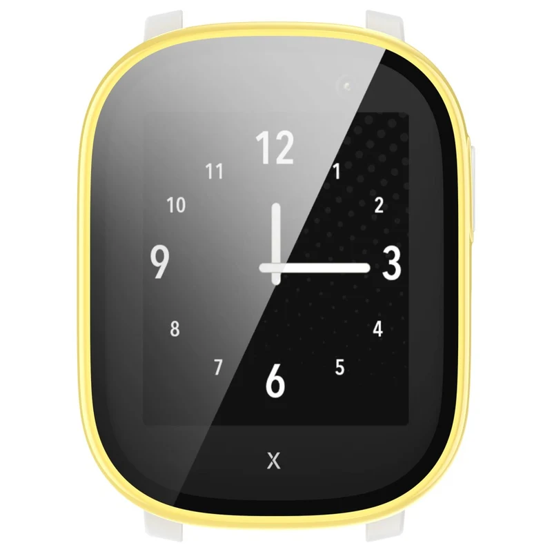 Hard Bump Resistant Cover for Xplora X6 Play Watch Case with Tempered Glass Screen Protector - Rose