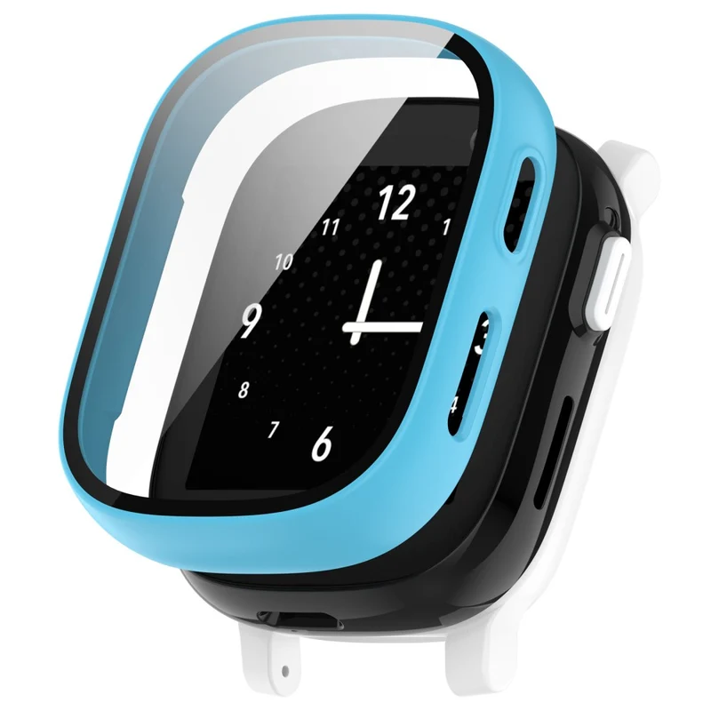 Hard Bump Resistant Cover for Xplora X6 Play Watch Case with Tempered Glass Screen Protector - Rose