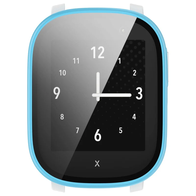 Hard Bump Resistant Cover for Xplora X6 Play Watch Case with Tempered Glass Screen Protector - Rose