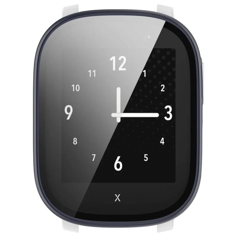 Hard Bump Resistant Cover for Xplora X6 Play Watch Case with Tempered Glass Screen Protector - Rose